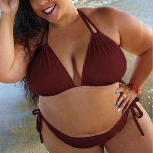 2023 Trong Kho Sexy Chất Lượng Cao Hi Cắt Rắn Màu Sắc Mặc Bikini Phụ Nữ Đơn Giản Hai Mảnh Áo Tắm Đồ Bơi Đồ Bơi Beachwear Bikini - Product Image 4