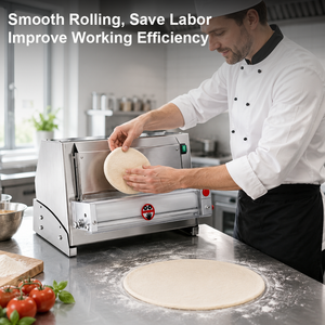Machine à étaler la pâte électrique de comptoir pour la pâte à pizza, les tortillas, le pain plat, la pâtisserie et l'étalage de la pâte. - Product Image 6