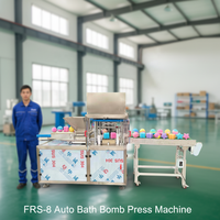Vente en gros d'usine poinçonneuse pneumatique de bombes de bain en saumure à la main mini moules de bombes de bain en forme de gâteau à bulles