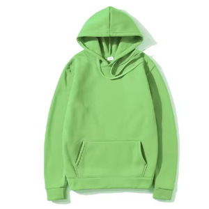 남자의 운동복 풀오버 유행 캐주얼 및 다용도 후드 운동복 단색 빈 트렌드 탑 - Product Image 4