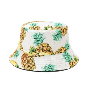 Hot Bán Mùa Hè Ngoài Trời Mặt Trời Bảo Vệ 36 Mẫu Sản Phẩm Tốt Nhất Bông Trái Cây Thiết Kế Trống Xô Hat Phụ Nữ Ngoài Trời - Product Image 4