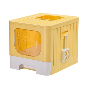 Caja <span class=keywords><strong>de</strong></span> <span class=keywords><strong>arena</strong></span> rectangular cerrada <span class=keywords><strong>de</strong></span> gran espacio <span class=keywords><strong>para</strong></span> <span class=keywords><strong>gatos</strong></span> con pala <span class=keywords><strong>de</strong></span> fácil limpieza <span class=keywords><strong>de</strong></span> un solo movimiento, cambio <span class=keywords><strong>de</strong></span> <span class=keywords><strong>arena</strong></span> sin ensuciar las manos, antideslizante. - Product Image 5
