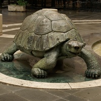 Sculpture de tortue en bronze réaliste grandeur nature, décor de jardin et d'aquarium, artisanat d'artiste professionnel
