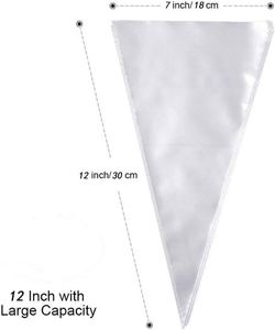 1 PCS Disposable Blue Cone Cellophane Bags for Parties Package Custom Plastic CMYK Printing Oven Safe Cake Decorating Tool - Product Image 2