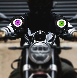 Per Moto 2 Pezzi Faro LED Circolare Multimodale Occhio Demoniaco 5W Universale per Auto - Product Image 6