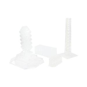 กระเป๋าใส่เครื่องสำอางอะคริลิคใสมีขาตั้งสำหรับวางบนเคาน์เตอร์โลโก้แบบกำหนดเอง - Product Image 5