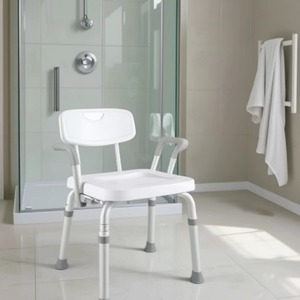 Hengfukang <b>Shower</b> <b>Chair</b> D07 Grey Non Slip Bath Seat For Elderly With Stroke Or Hemiplegia - Product Image 1