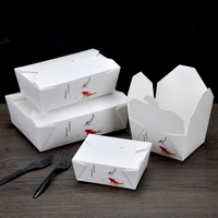 Hoge Kwaliteit Logo Gedrukt Custom Rechthoek Papier Voedsel Takeaway Dozen Voor Lunch Sushi Verpakking En Te Gaan Papier Afhalen Container