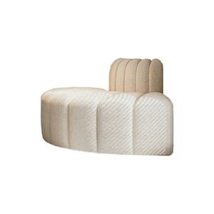 Canapé d'angle incurvé créatif et coloré de style moderne, conçu par un designer pour le salon, canapé luxueux en tissu <span class=keywords><strong>français</strong></span> avec design en peau d'agneau - Product Image 6