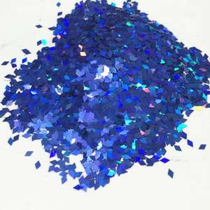 Rombo Glitter coriandoli colore nero olografico a forma di diamante 4 mm per artigianato fai da te, decorazione per Nail Art, decorazione per feste - Product Image 2