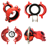 Raccord flexible en fonte ductile durable pour système de lutte contre l'incendie, connexion rainurée, résistant à la corrosion, FM pour surface peinte