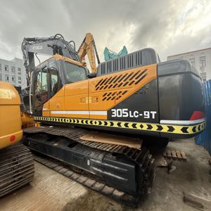 Excavateur Hyundai 305LC-9T d'occasion de Corée 30 tonnes, pelle sur chenilles d'occasion, moteur en bon état, boîte de vitesses, roulement de pompe à engrenages - Product Image 1
