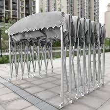 Outdoor <strong>Movable</strong> Sliding Awning Large Warehouse Folding Sunshade Tent <strong>Movable</strong> Telescopic Greenhouse Parking Shed - Product Image 2