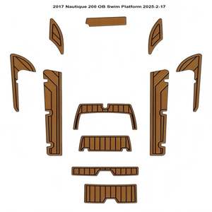 Plancher en teck EVA pour yacht Nautique 200 OB 2017, installation à clic lisse, moderne pour une utilisation en extérieur - Vendeur vedette AliExpress EBay - Product Image 3