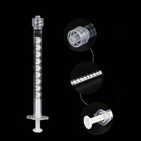 Dispositif de dosage liquide jetable en plastique de 1 ml avec raccord Luer Lock pour mesure en laboratoire et distribution industrielle (sans embouts)