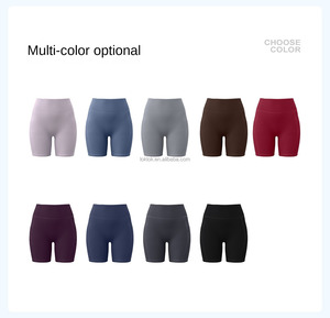 Shorts de sport pour femmes en gros, solides, sans couture, pour soulever les hanches, style athlétique, taille haute, séchage rapide, poches de yoga - Product Image 6