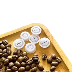 Válvulas de escape para café, válvula de escape com filtro para válvula de embalagem selada de café