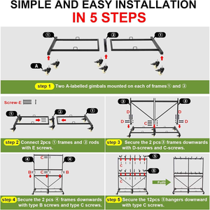 Gấp đôi Bàn và ghế lưu trữ giỏ hàng kim loại gấp ghế Rack hiển thị giữ 84 ghế - Product Image 4