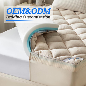 <span class=keywords><strong>Surmatelas</strong></span> en <span class=keywords><strong>bambou</strong></span> 4 pouces en mousse à mémoire <span class=keywords><strong>de</strong></span> <span class=keywords><strong>forme</strong></span>, taille Queen, rafraîchissant, respirant, certifié OEKO-TEX, personnalisable par le fabricant - Product Image 1