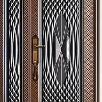 Porte en acier sécurisée haute sécurité, étanche, personnalisable, pour entrée principale extérieure, avec support technique en ligne, design moderne pour villa.