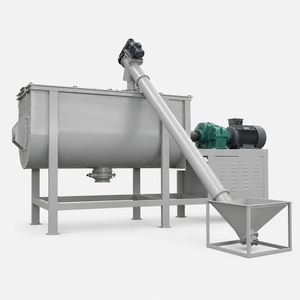 High Efficiency <b>Putty</b> Powder Mixing Machine Industrial Horizontal Ribbon Blender for Coating Chemical Powder - Product Image 1