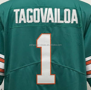 Klaar Om Te Verzenden Tyreek Hill Aqua Beste Kwaliteit Gestikt Amerikaans Voetbal Jersey - Product Image 4