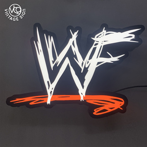 Enseigne lumineuse LED personnalisée style <span class=keywords><strong>WWE</strong></span>, affichage de logo 3D éclairé pour bar, salle de <span class=keywords><strong>jeux</strong></span> et décoration de fan pour mancave - Product Image 4