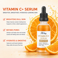 Sérum Visage OEM Marque Privée Vitamine C Éclaircissant Peau Terne Atténue les Taches Brunes Affine les Pores Hydrate Soin Facial 30ml