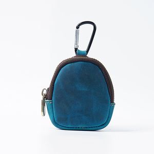 Coin <b>Purse</b> With Keychain Crazy Horse Leather <b>Small</b> Wallet Zipper Shell Bluetooth Earphone Key Bag - Product Image 6