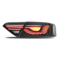 Adapté aux feux arrière Audi A5 08-16, modification avec guide de lumière arc-en-ciel effet écaille de dragon, feu de position dynamique et clignotant séquentiel.