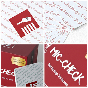 เกมการ์ด Mic Check 250 ใบ เกมท้าทายการพูดสำหรับผู้ใหญ่และผู้ที่มีความกังวลในการพูด - Product Image 5