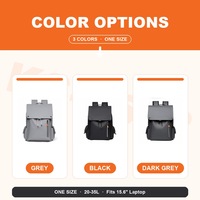 Mochila de Viaje Ligera y Duradera de 20-35L de Gran Capacidad, Bolsa para Computadora Portátil de 15.6 Pulgadas para Hombres y Mujeres, Estilo Casual