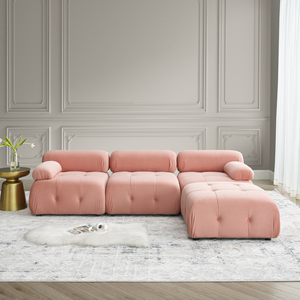 Ensemble de canapés modulaires compressibles combinables, canapé simple convertible pour salon, appartement, mobilier polyvalent pour la maison - pour hôtels - Product Image 4