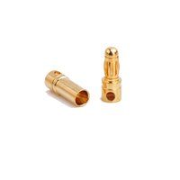 Connecteur électrique mâle plaqué or 24 carats avec fiche banane 3,5 mm pour moteur RC, ESC, batterie