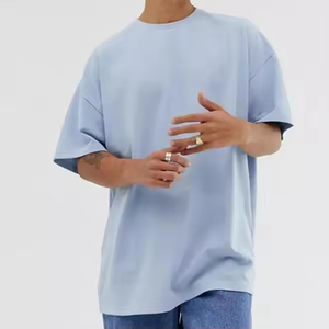 Camiseta Oversize de Algodón 100% de 220 Gramos, Tejido Grueso, Hombros Caídos, Estilo Hip Hop, Personalizada, Ecológica, para Hombre, Tallas Grandes - Product Image 5