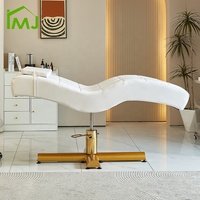 Table de massage esthétique hydraulique inclinable et rotative pour soins du visage et extensions de cils