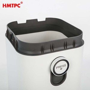 Hmtpc Flip Top Trash Can 10L <b>Square</b> Intelligent Indoor Waste <b>Bin</b> For Home Kitchen Office Toilet - Product Image 4