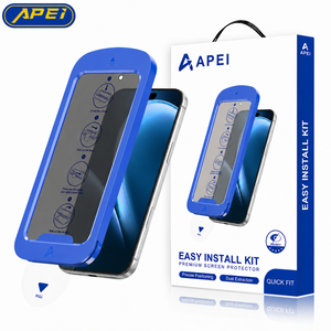 Protection d'écran de confidentialité APEI pour iPhone Duo/17 18Pro Max, kit d'installation facile avec <span class=keywords><strong>film</strong></span> en verre trempé anti-espion à 28 degrés et anti-poussière automatique - Product Image 1