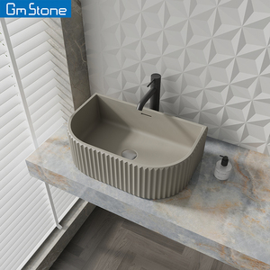 Lavabo da Bagno Moderno in Pietra Artificiale Eco-Friendly Facile da Pulire con Garanzia di 3 Anni - Product Image 5