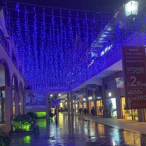 LED Ice Strip <b>Lights</b> Curtain Full Stars Colored String Outdoor Shopping Mall Wedding Christmas Party Decoration Party <b>Lighting</b> - Product Image 4