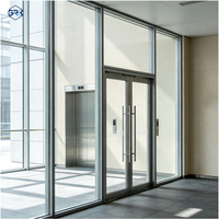 Cloison coupe-feu à double vitrage avec structure en acier transparente EI120 |   Système de mur en verre ignifuge pour les écoles et les hôpitaux, moderne
