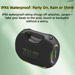 Haut-parleur sans fil portable haute puissance 250W ZE21, batterie 48000mAh, éclairage LED RGB, Bluetooth 5.3, étanche IPX6 pour fêtes intérieures et extérieures - Product Image 4