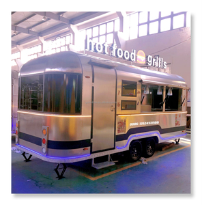 Carrito de Comida Móvil Solar Vintage de Bajo Precio, Camión de Comida Callejera, Carritos de Café <span class=keywords><strong>con</strong></span> Máquina de Café - Product Image 4