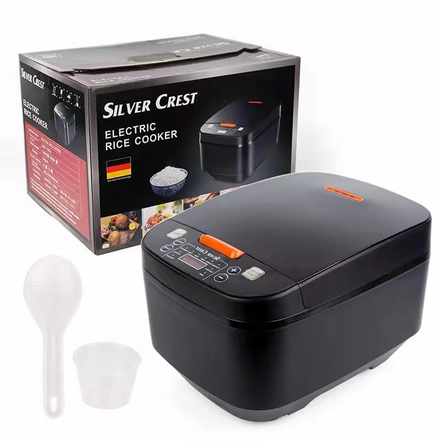 2025 New in Stock Factory Wholesale 5L Automatic Smart Electric Rice Cooker with Digital Touch LCD Non-Stick Multifunctional