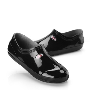 Botas de Lluvia Impermeables Antideslizantes de Goma Planas para Hombre Warrior, de Caña Baja, Negras, de PVC, Fabricación Mecánica - Product Image 5