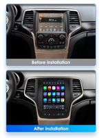 CARUPEZ-Estéreo para coche Android de 9,7 pulgadas, con navegación GPS, Jeep Grand Cherokee 2014-2022 7862S, 8 núcleos, unidad principal de estilo Tesla Vertical