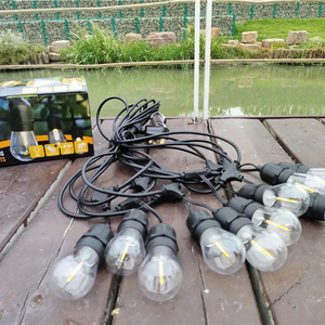 10m <span class=keywords><strong>48ft</strong></span> E26 E27 S14 Bombilla LED 220V 110V IP65 Impermeable Boda Fiesta Patio Jardín Al Aire Libre UE Reino Unido AU EE. UU. Festón Cadena de luces - Product Image 6