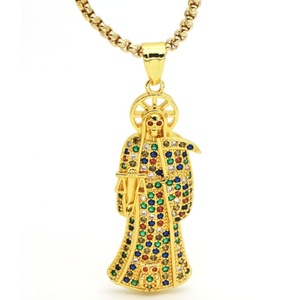 จี้ซานต้ามูเออร์เตอร์สร้อยคอทันสมัยสร้อยกระดูกไหปลาร้าสร้อยคอสไตล์สปอร์ตทำจากไม้ไผ่สีสันสดใสสร้อยคอสเวตเตอร์ไข่มุก - Product Image 6