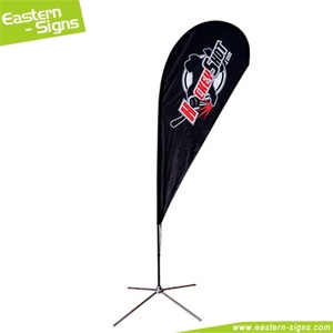 Tissu en aluminium en forme de larme, facile à installer, affichage double face, bannière de drapeau de plage volante publicitaire - Product Image 2