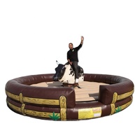 Mécanicien gonflable jeu de taureau radeo gonflable à vendre arène de taureau gonflable pour adulte